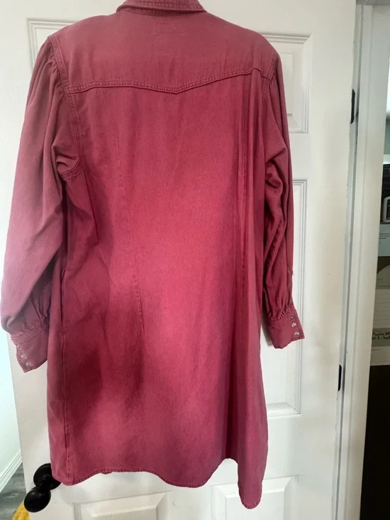 Wrangler x Barbie Western Shirt Dress Pink Denim XL Mattel Collab
Description: - Picture 2 of 6